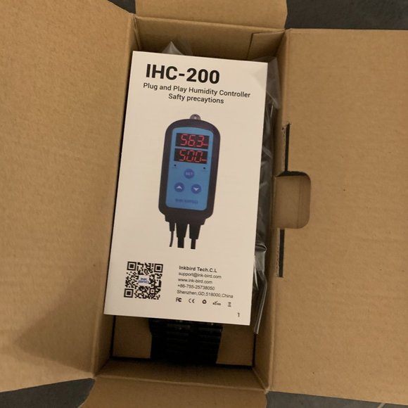 NIB Ink Bird Digital Wi-Fi Humidity Controller IHC-200 Dual Outlet Pre-Wired - Picture 8 of 10